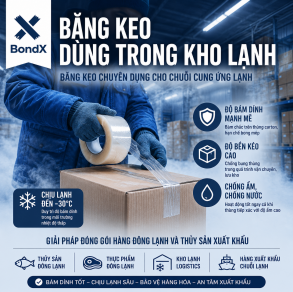 Băng keo dùng trong kho lạnh/kho thủy sản