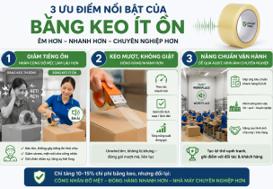 3 ưu điểm của băng keo ít ồn (Low Noise Tape)